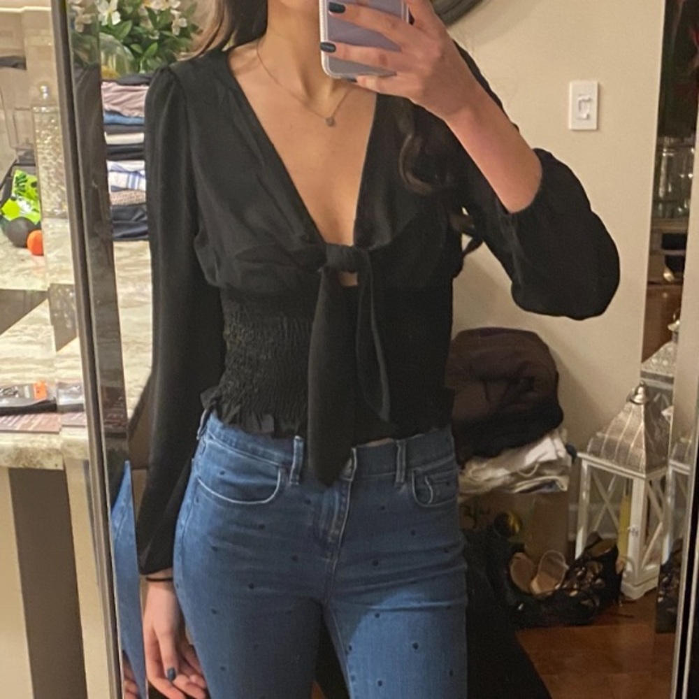 F21 Black Crop Top